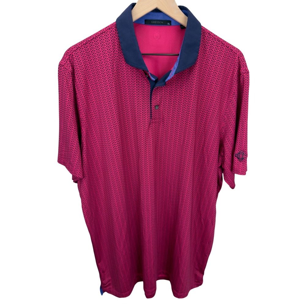 Greyson Performance Golf Polo Mens Size  XL Pink Resortwear Tennis Athleisure